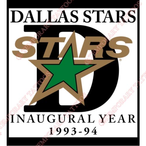 Dallas Stars Customize Temporary Tattoos Stickers NO.136